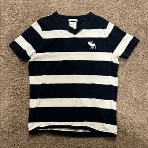 Abercrombie Kids Black and White Striped Tee